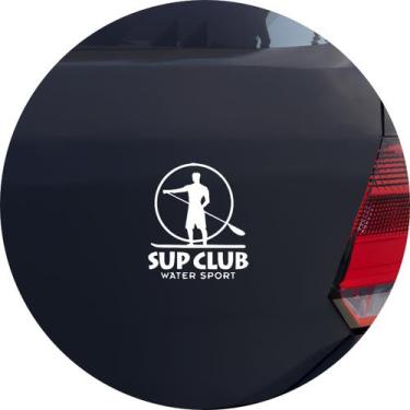 Imagem de Adesivo de Carro Stand Up Prancha Sup - Cor Verde - Melhor Adesivo, Br