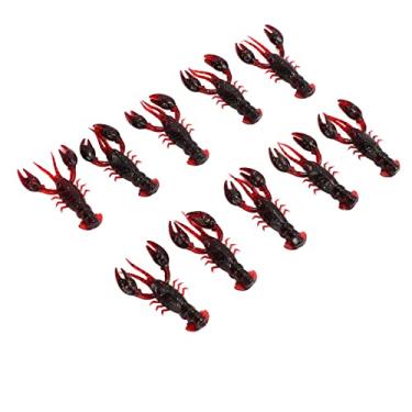 Imagem de Iscas de Pesca, Isca Macia Crawdad 10pcs Isca de Pesca Macia Isca Crawdad PVC Camarão Isca Macia Artificial Iscas 10pcs Isca de Pesca Macia para Pesca do Robalo (pacote de dez)