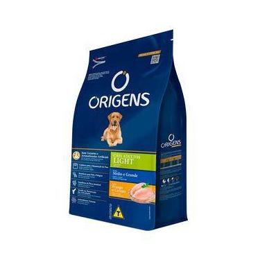 Imagem de Ração Origens Cães Adultos Light Raças Médias e Grandes Frango e Cerea