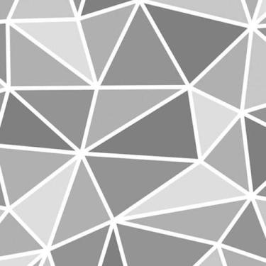 Imagem de Papel de Parede Geométrico em Tons de Preto Branco E Cinza Autocolante