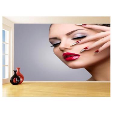 Imagem de Papel De Parede Salão De Beleza Maquiagem Make 3,5M Slb46 - Você Decor