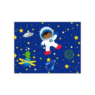 Imagem de Painel de Festa Horizontal 1,55 X 1,20 - Astronauta na Galáxia Azul 00