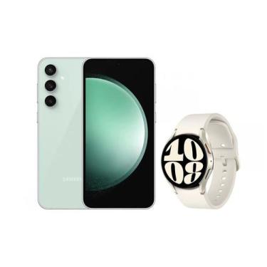 Imagem de Samsung Galaxy S23 FE 5G 128GB + Smartwatch - Watch6 BT 40mm Creme