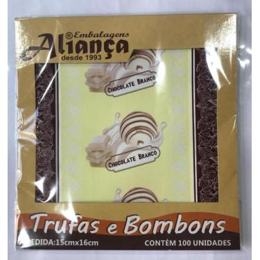 Imagem de Embalagem para trufas Aliança 15x16cm 100un / - Aliança Embalagens, Ch