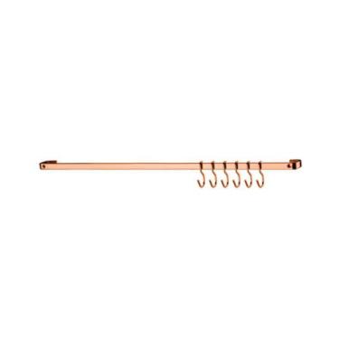 Imagem de Barra De Piatina 45 cm Com 6 Ganchos Para Parede Cozinha Rosé Gold - 2