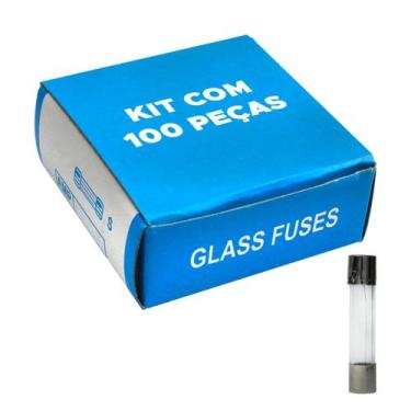 Imagem de 100x Fusível De Vidro 6x30 Grande Kit Com 100 Peças 7 Amp - GREEN, 045
