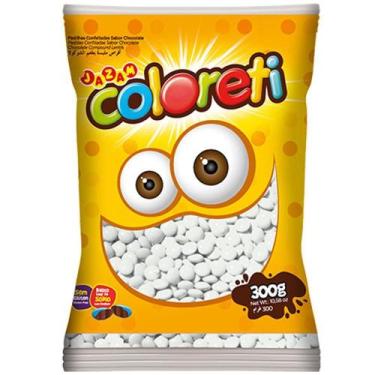 Imagem de Confete Chocolate Coloreti Branco - 300g - Jazam