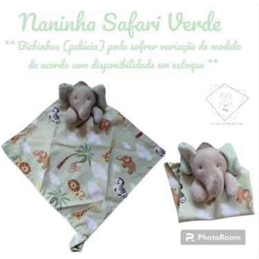 Imagem de Naninha Dupla Face com Pelúcia Bichinhos e Porta Chupeta Diversas Esta