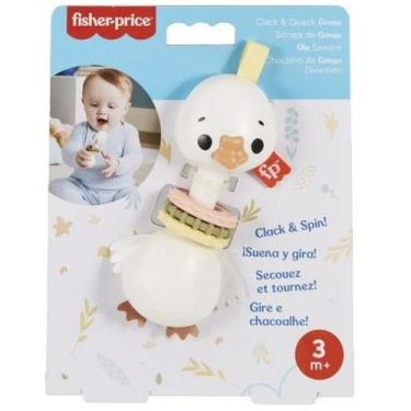 Imagem de Mordedor e Chocalho Sensimals FISHER-PRICE Mattel HRB19 Ganso