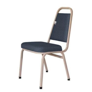 Imagem de Cadeira Empilhável para Hotelaria Linha Hotel Jersey Azul - Design Off