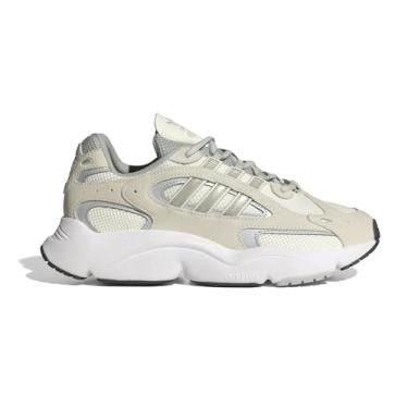 Imagem de adidas Tênis feminino Ozmillen com cadarço casual - branco, Branco, 40