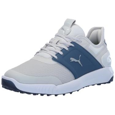 Imagem de PUMA Tênis de golfe masculino Ignite Elevate, Pena cinza/céu noturno/branco PUMA, 38