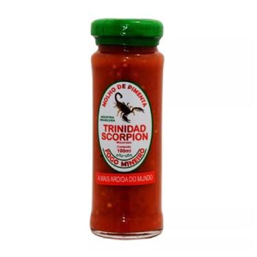 Imagem de Pimenta Trinidad Scorpion Macerada 100 Ml Pimenta Ardida - Fogo Mineir