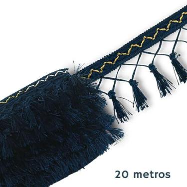 Imagem de Pingente De Seda Tassel - Fita- Azul Marinho - Nº: 318 C/20M- Nybc