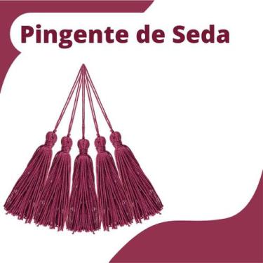 Imagem de Pingente De Seda Tassel - Beterraba - Com 100 Unidades - Nybc