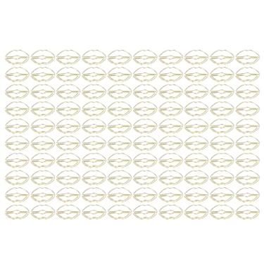 Imagem de Clipe de Ouro 100, Formato de LáBio Leve, Pequeno Clipe Antiderrapante Em Ouro, Material de EscritóRio Em Metal para Classificação de Arquivos