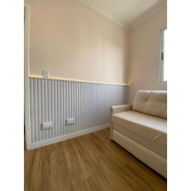 Imagem de 18 Placas Revestimento De Pvc Painel Ripado  50X50Cm - Lujp Decorações