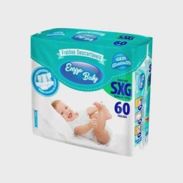 Imagem de Fraldas Descartavel Infantil Enzzo Baby SXG 60 Unidades -Atacado Barat