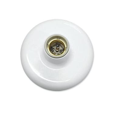 Imagem de Plafon Pvc Branco C/ Soquete E27 Porcelana Até 100w - Ilumi