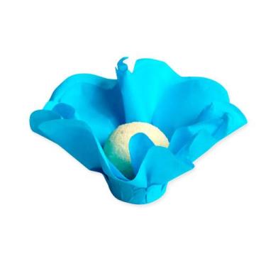 Imagem de Forminha para Doces Finos - Cheri - Monolucido Azul Cian - 50 unidades