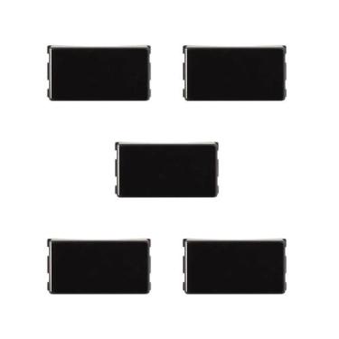 Imagem de Kit 5 Modulo Cego Liz Grafite Preto Tramontina 57215/090