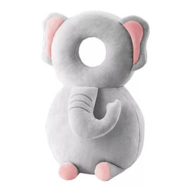 Imagem de Mochila Protetor Cabeça Bebe Almofada Anti-queda  - SMALL BABY, Elefan