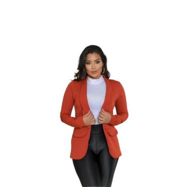 Imagem de Blazer Social em Alfaiataria com Bolso Falso Lateral - luh may, M, Lar