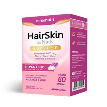 Imagem de HairSkin Supreme Pele Cabelo Unhas D-Pantenol Biotina 60 Cáps Loja Max
