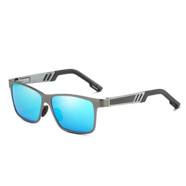 Imagem de Óculos De Sol Vinkin Masculino Polarizado UV400 Luxuoso, Azul, Celeste