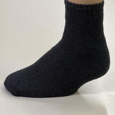 Imagem de Kit 12 Pares de Meia Adulto Cano Alto Preto - Lepin Enxovais