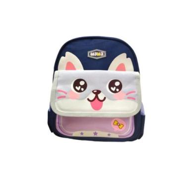 Imagem de Mochila Bolsa Infantil Escolar  - good felps, Azul e Roxo