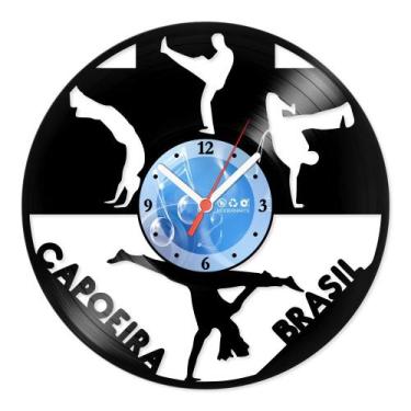Imagem de Relógio De Parede Disco Vinil Esportes - Capoeira Brasil - VES-149 - M