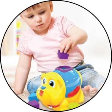 Imagem de Brinquedo Infantil Educativo Cachorro Didático De Encaixar as Peças Pr