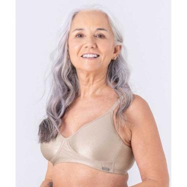 Imagem de Sutiã em tecido especial canelado brilhoso, sem bojo e sem aro