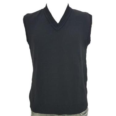 Imagem de Colete Masculino Modelo Liso - Katlen Tricot, Preto, G