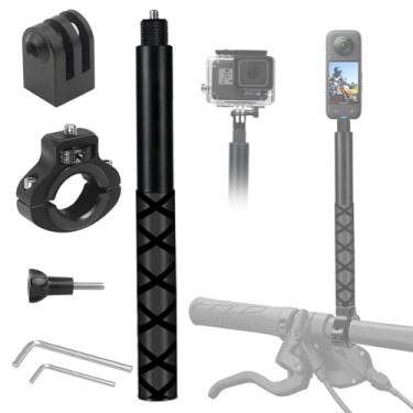 Imagem de Suporte de guidão de motocicleta para GoPro e kit de motocicleta, acessórios compatíveis com câmera Insta 360 ACE Pro ONE X3 X2 X RS R GO 3 2, Gopro Hero 12 e DJI OSMO Action 4
