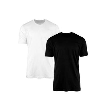 Imagem de Kit com 2 Camisetas Básicas Masculinas 100% Algodão - Abafarto, P, Pre