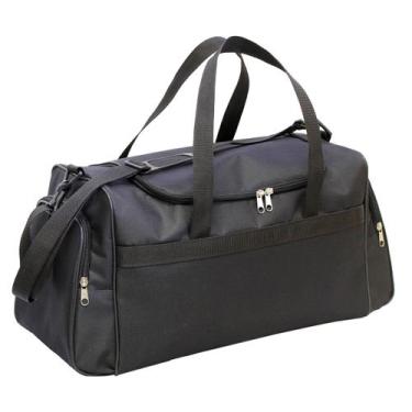 Imagem de Bolsa de viagem em poliester preto ls bv6453 - LS Bolsas
