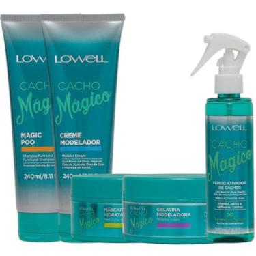 Imagem de Kit Cacho Mágico 240ml Completo 5 Itens Lowell