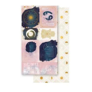 Imagem de Papel Scrapbook Signo Câncer Sdh-004 15x29,5cm Litoarte