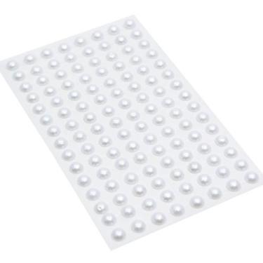 Imagem de Cartela de Pérola Adesiva 8mm - Branco - Lanmax