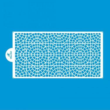 Imagem de Stencil para Bolo Blue Star SBS-012 34,5 x 16,5 cm - Vitral
