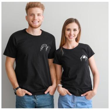 Imagem de Kit 2 Camisetas Casal Namorado Meme De Boa Surtada Carnaval - VEST HOU