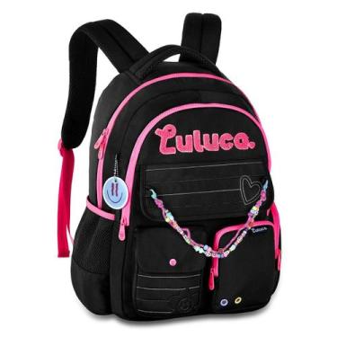 Imagem de Mochila De Costas Original Luluca Meninas Viagens Escolar Passeios Cha
