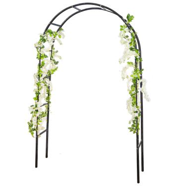 Imagem de rubfac Arco de Jardim de Metal, Decoração de Casamento e Eventos, Treliça de Jardim para Plantas Trepadeiras, Monte Livremente 2 Tamanhos para Vários Tamanhos de Plantas Trepadeiras Rosas Videiras Dec