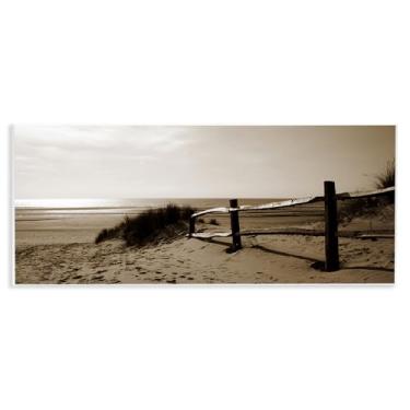 Imagem de Stupell Industries Design de arte de placa de parede Beach at Sundown por Noah Bay, 17 x 7