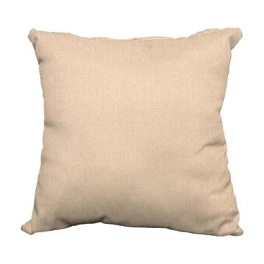 Imagem de Capa Almofada 40x40 Bege AcquaBlock Impermeável Com Zíper Premium Comfort Área Externa Liso