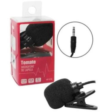 Imagem de Mini Microfone De Lapela Mp018 Tomate - Bc Bora Colega Shop