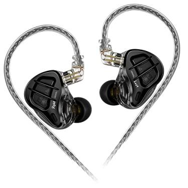 Imagem de EZ EAR Fones de Ouvido Intra-Auriculares Kz Zar com Driver de Tecnologia Híbrida 1Dd + 7Ba Fones de Ouvido com Fio, Cabo Banhado A Prata Iems Fones de Ouvido para Cantores No Palco Músico 2 Pinos Dest