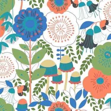 Imagem de Papel de parede Megan Carter Dream Garden Off White Peel and Stick, MCS6396